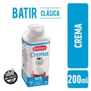 CREMA DE LECHE LA SERENISIMA BATIR 200ML