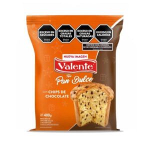 PAN DULCE VALENTE CON CHIPS DE CHOCOLATE 400GR