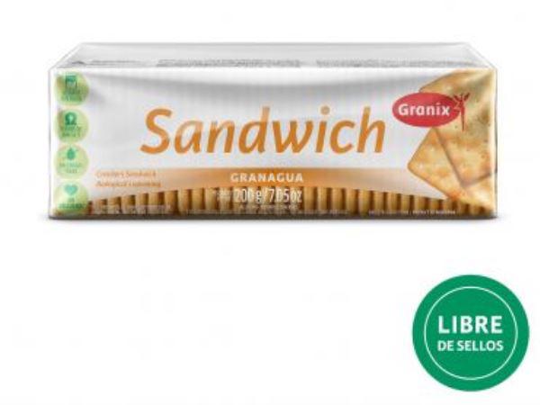 GALLETAS CRACKERS GRANIX GRANAGUA SANDWICH 200GR