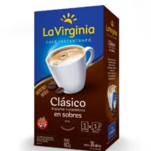 CAFE INSTANTANEO LA VIRGINIA CLASICO 36 SOBRES