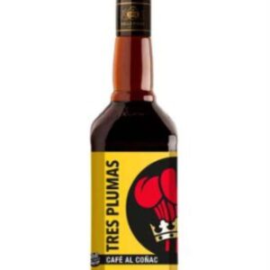 LICOR TRES PLUMAS CREMA DE CAFE AL COÑAC 750ML
