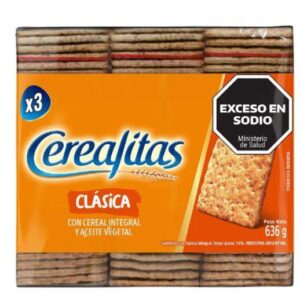 GALLETAS CRACKERS CEREALITAS CLASICAS X3