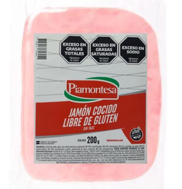 JAMON COCIDO PIAMONTESA FETEADO AL VACIO 200GR