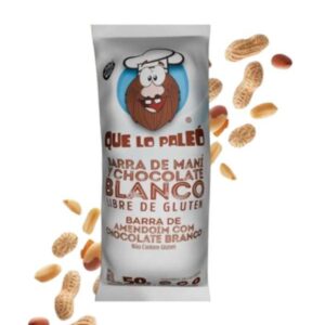 BARRA QUE LO PALEO PASTA DE MANI Y CHOCOLATE BLANCO 50GR