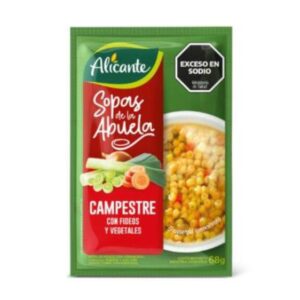 SOPA ALICANTE CAMPESTRE CON FIDEOS Y VEGETALES 68GR