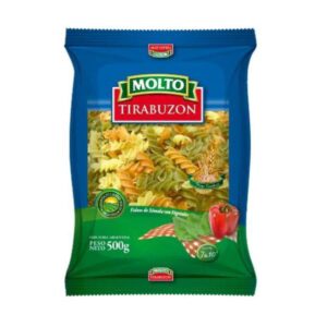 FIDEOS MOLTO TIRABUZON TRICOLOR 500GR