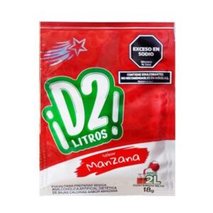 JUGO EN POLVO D2 LITROS MANZANA 18GR