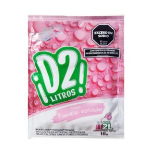 JUGO EN POLVO D2 LITROS POMELO ROSADO 18GR