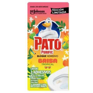 ADHESIVO LIMPIA INODOROS PATO BRISA TROPICAL 3UN