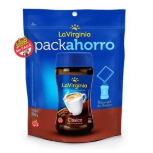 CAFE INSTANTANEO LA VIRGINIA CLASICO PACK AHORRO 100GR
