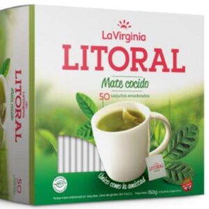 MATE COCIDO LITORAL 50 SAQUITOS ENSOBRADOS