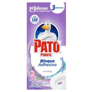 ADHESIVO LIMPIA INODOROS PATO LAVANDA 3UN