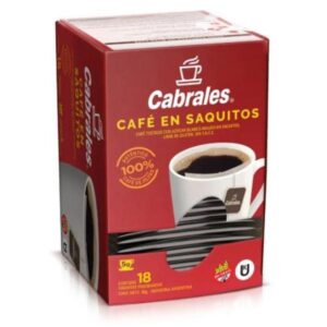 CAFE EN SAQUITOS CABRALES TOSTADO 18 SOBRES