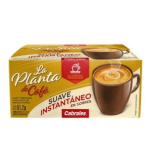 CAFE INSTANTANEO LA PLANTA DE CAFE SUAVE 36 SOBRES