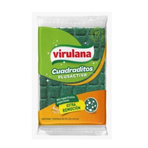 FIBRA ESPONJA VIRULANA CUADRITOS PLUS ACTIVA