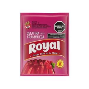 GELATINA ROYAL SABOR A FRAMBUESA 25GR
