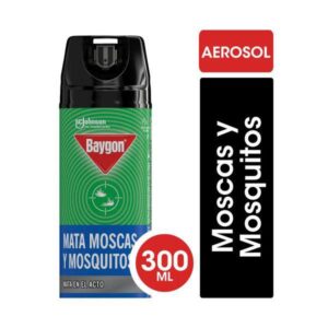 INSECTICIDA BAYGON MATA MOSCAS Y MOSQUITOS AEROSOL 300CC