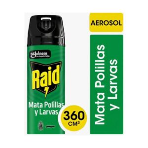 INSECTICIDA RAID MATA POLILLAS Y LARVAS 360CC