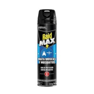 INSECTICIDA RAID MAX MATA MOSCAS Y MOSQUITOS AEROSOL 380 ML