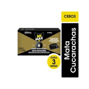 INSTECTICIDA RAID MAX CEBOS MATA CUCARACHA 6UN