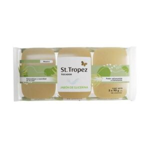 JABON DE GLICERINA ST TROPEZ 90GR 3UN