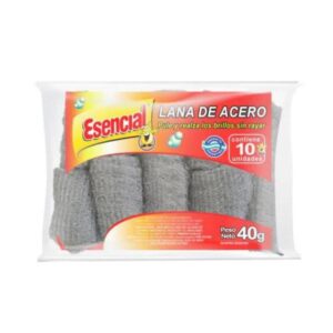 LANA DE ACERO ESENCIAL 10 ROLLITOS