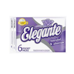 PAÑUELOS ELEGANTE DOBLE HOJA PACK 6UN