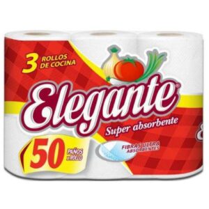 ROLLO DE COCINA ELEGANTE 3UN X 50 PAÑOS