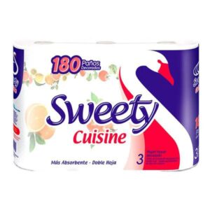 ROLLO DE COCINA SWEETY 3UN X 60 PAÑOS