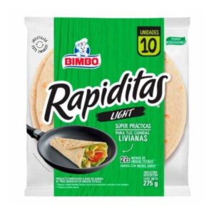 TORTILLAS BIMBO RAPIDITAS LIGTH 10UN