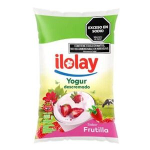 YOGUR BEBIBLE ILOLAY DESCREMADO DIETETICO SABOR FRUTILLA 900GR