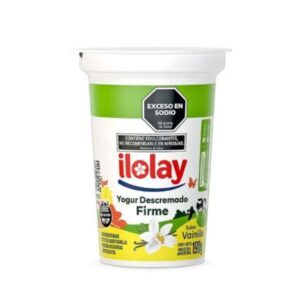 YOGUR FIRME ILOLAY DESCREMADO DIETETICO VAINILLA 190GR