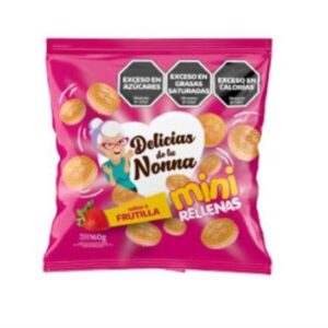GALLETAS DELICIAS DE LA NONNA MINI RELLENAS FRUTILLA 160GR