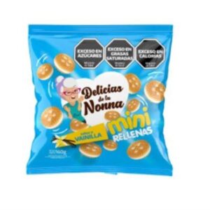 GALLETAS DELICIAS DE LA NONNA MINI RELLENAS VAINILLA 160GR