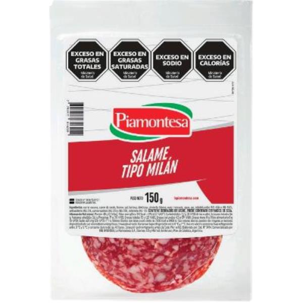 SALAME MILAN PIAMONTESA FETEADO AL VACIO 150GR