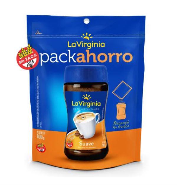 CAFE INSTANTANEO LA VIRGINIA SUAVE PACK AHORRO 170GR
