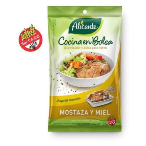 BOLSA PARA HORNO ALICANTE Y SABORIZADOR MOSTAZA Y MIEL