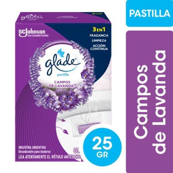 PASTILLAS PARA INODORO GLADE LAVANDA 25GR