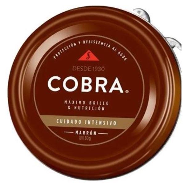 POMADA COBRA PARA CALZADO MARRON 30GR
