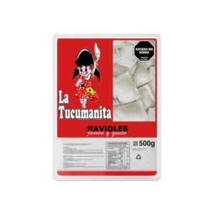 RAVIOLES LA TUCUMANITA JAMON Y QUESO ATM 500GR