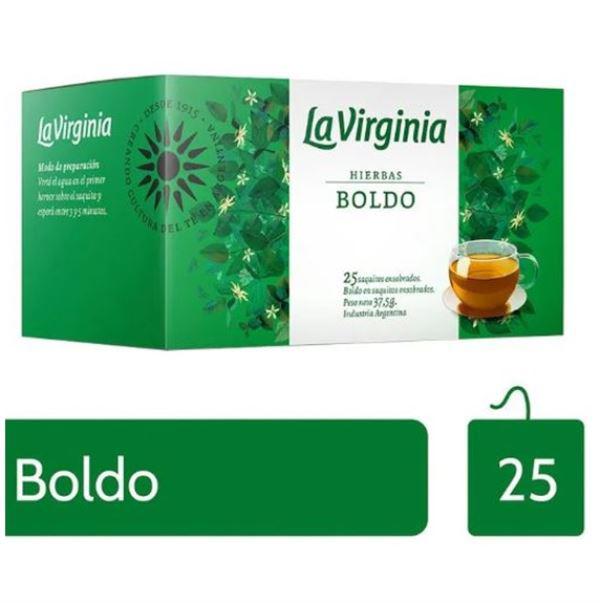 TE DE BOLDO LA VIRGINIA 25 SAQUITOS