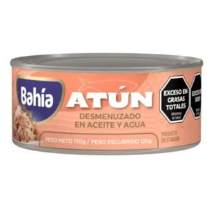 ATUN DESMENUZADO BAHIA EN ACEITE Y AGUA 170GR