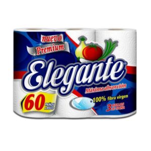 ROLLO DE COCINA ELEGANTE 3 X 60 PAÑOS