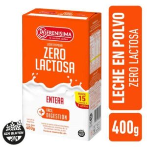 LECHE EN POLVO LA SERENISIMA ZERO LACTOSA ENTERA 400GR