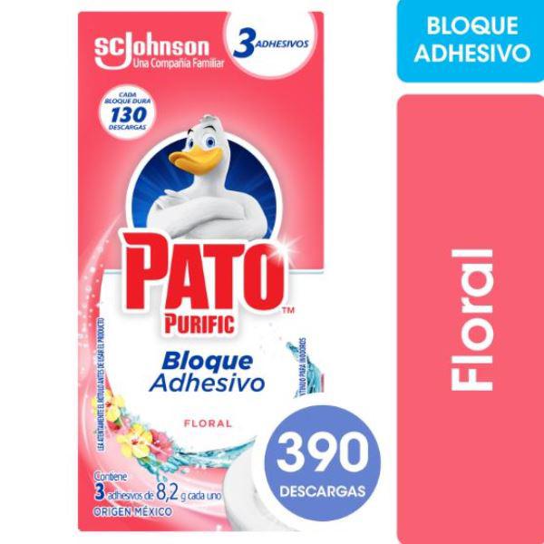 ADHESIVO LIMPIA INODOROS PATO FLORAL 3UN