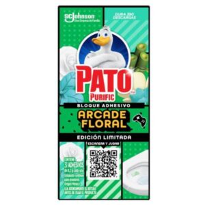 ADHESIVO LIMPIA INODOROS PATO ARCADE FLORAL 3UN