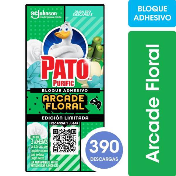 ADHESIVO LIMPIA INODOROS PATO ARCADE FLORAL 3UN