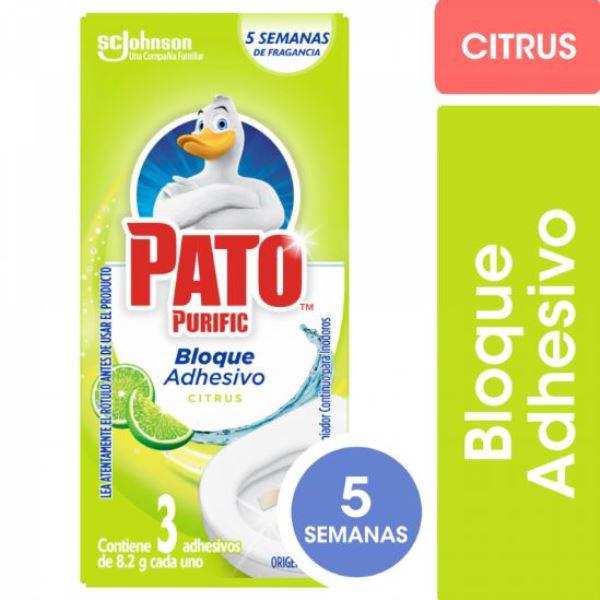 ADHESIVO LIMPIA INODOROS PATO CITRUS 3UN