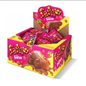 CHOCOLATE SAPITO RELLENO FRUTILLA Y CEREAL CROCANTE 24UN