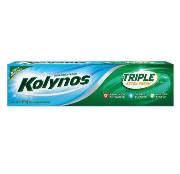 CREMA DENTAL KOLYNOS TRIPLE EXTRA FRESH 70GR